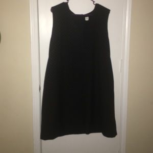 GAP Sleeveless Metallic Print Shift Dress