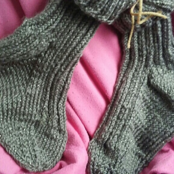 Handmade chocolate sparkel socks
