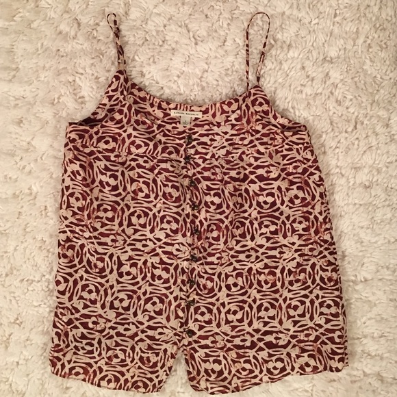 Silk Batik Print Banana Republic Top