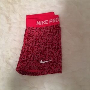 Nike Pro Shorts in Red