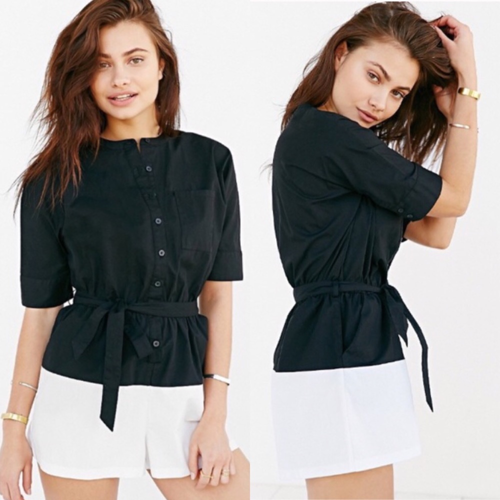 Alice & UO Black Adeliande Romper