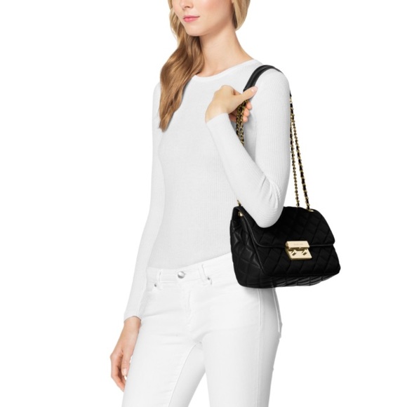 SLOAN LARGE QUILTED-LEATHER SHOULDER BAG - Picture 2 of 8