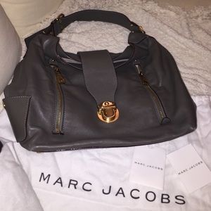 Marc Jacobs Collection Bag soft leather, gray/gold