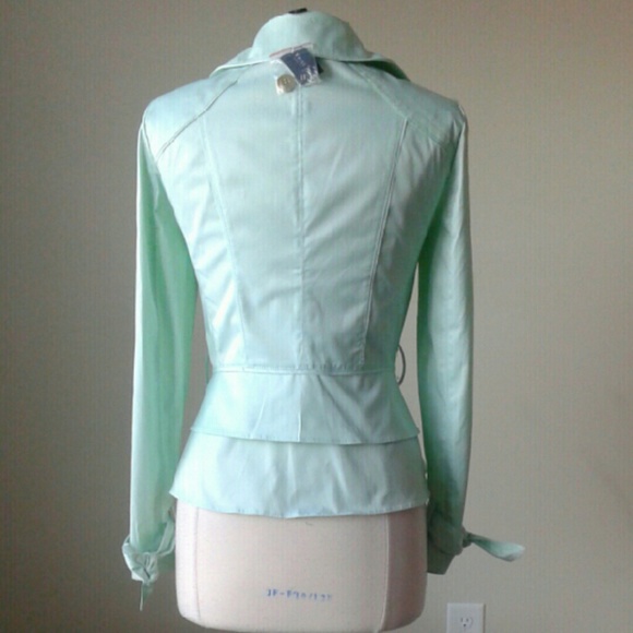 Trench peplum tie waist jacket SOLD!! - Picture 4 of 4
