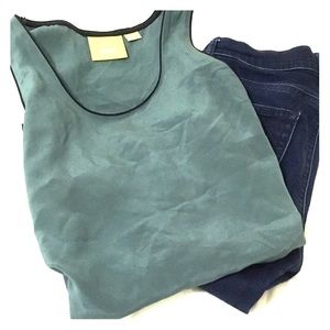 Green Tank with Black Trim