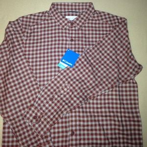 Plaid flannel men's Columbia button up
