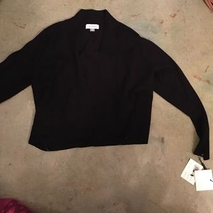 Black work sweater