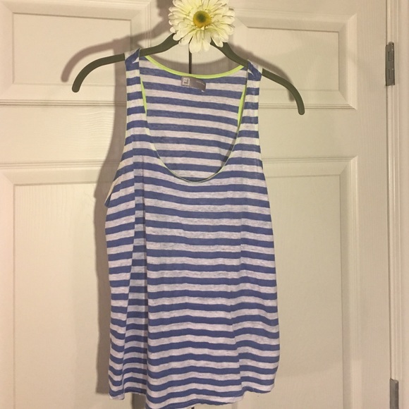 100% Linen Striped Tank JCPENNEY