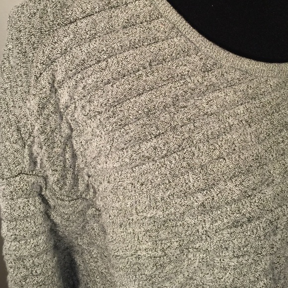 Grey, ribbed, oversized sweater. Small see descrip - Picture 3 of 4