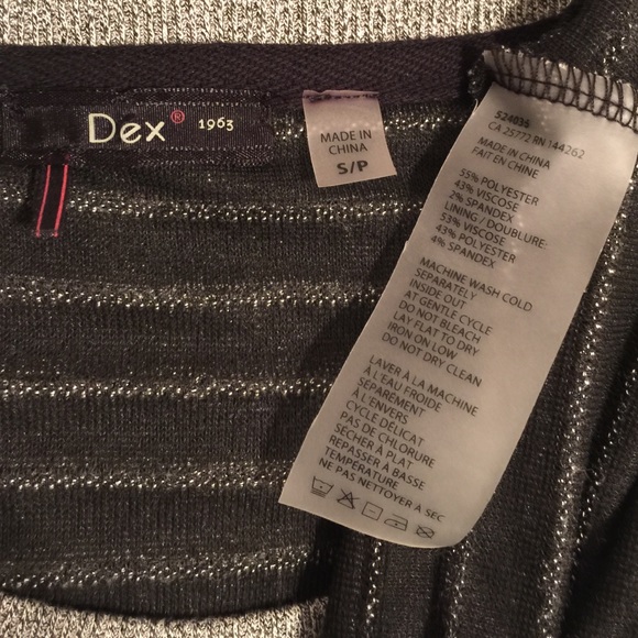 Grey, ribbed, oversized sweater. Small see descrip - Picture 4 of 4