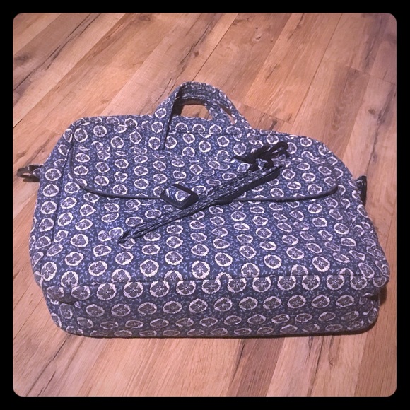 Vera Bradley - (Indigo) laptop/weekend bag