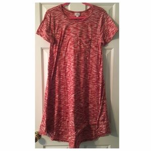 Red and white heathered LuLaRoe Carly