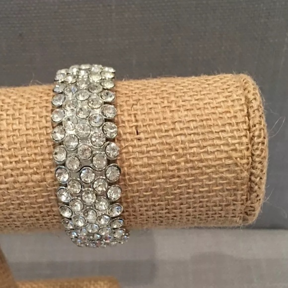 Rhinestone Stretchy Statement Bracelet NWOT