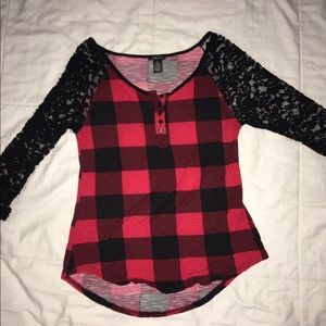 Red checkered shirt