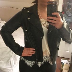 NWT vegan leather moto jacket