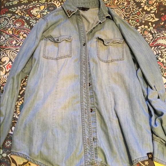 Rock and Republic Jean Shirt--Size Small