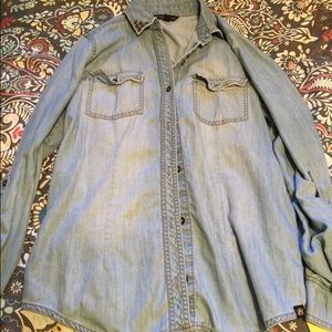Rock and Republic Jean Shirt--Size Small