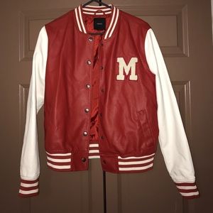 Red & White Varsity Jacket