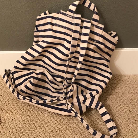 Bags - NWT navy striped backpack Bags - NWT navy striped backpack