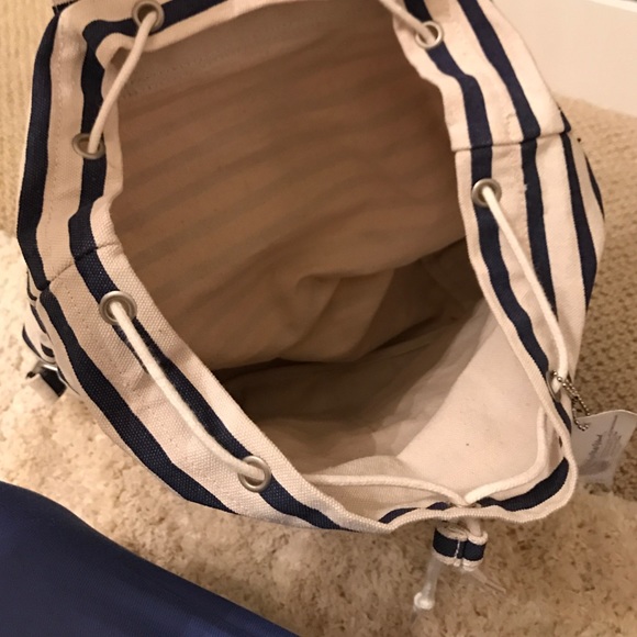 Bags - NWT navy striped backpack Bags - NWT navy striped backpack