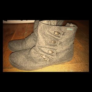 Wool ankle boots