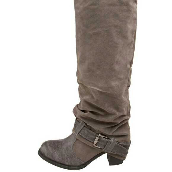Wanted Distressed Slouched Boots