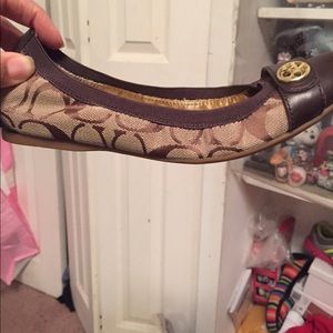 Brown coach shoes size 7