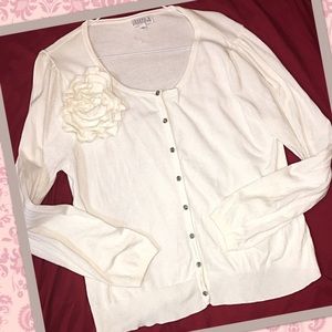 Joseph A-Off white Cardigan-Sz. XL. Worn once. EUC