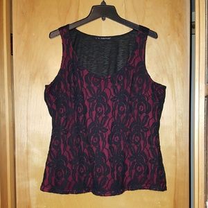 Maurices lace front tank top