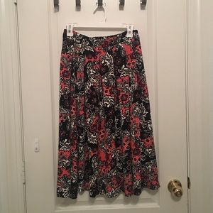 Below knee length skirt