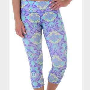 Paisley workout leggings