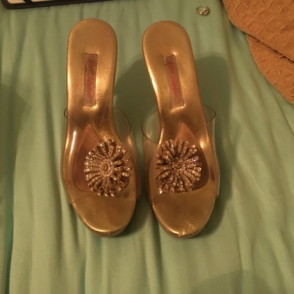 Used Betsy Johnson sequined heels