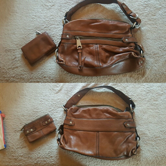Fossil Handbags - Fossil leather purse (free wallet)