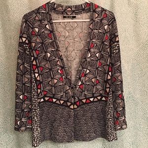 NIC + ZOE Single Button Cardigan Sz L