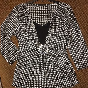 Houndstooth too with empire waist. Beautiful.