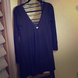 Black long sleeve dress
