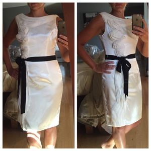 Gorgeous BNWT Ivory Cocktail Dress with sash