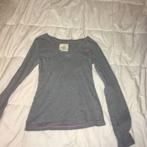 Hollister gray long sleeve