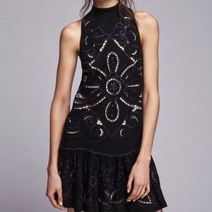Free people cutout-work mini dress S