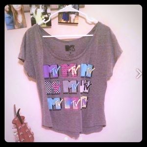 MTV logo graphic tee