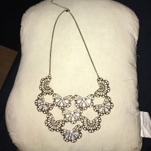 Gold statement necklace