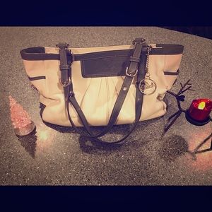 Small white Coach Purse