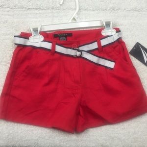 Girls Nautica Belted Shorts