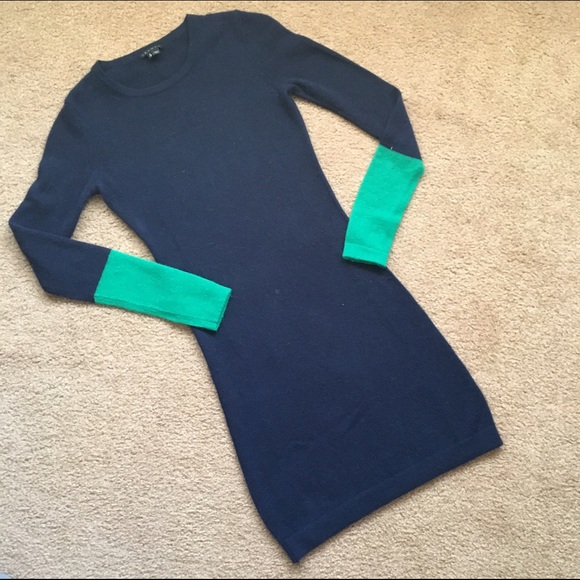 Theory Dresses & Skirts - Theory Jiya Cashmere Colorblock Sweater Dress