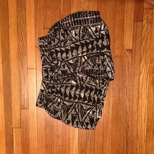 flowy tribal pattern shorts