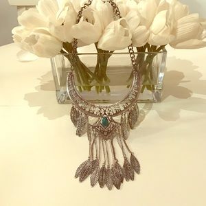 Beautiful necklace with blue stone