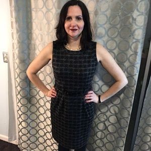 Calvin Klein Houndstooth Soft Dress Size 4 Ponte