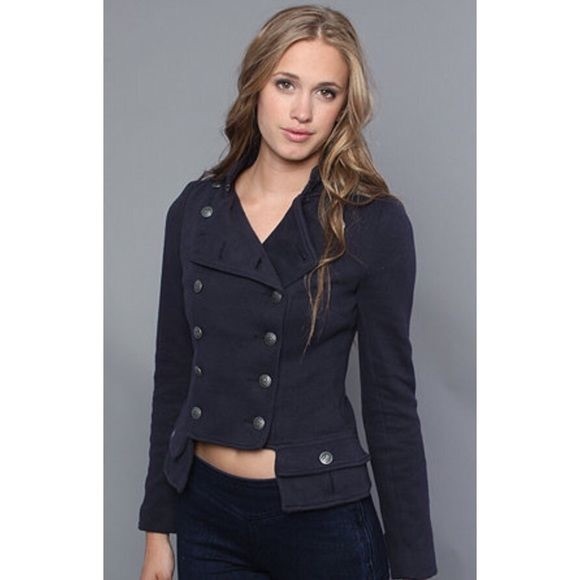 Free People Military Moto Jacket