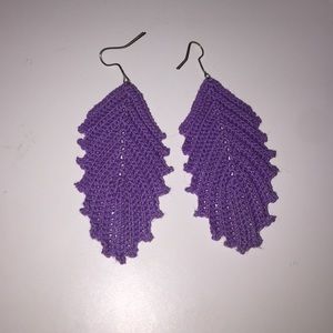 Beautiful purple earrings from Mexico!