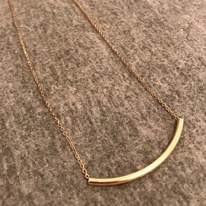Mid length gold necklace